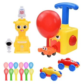 Montessori Puzzle Distractiv Educativ Experiment de Jucărie Inerțiale Putere Balon Jucărie Mașină Puterea Balon Masini de Jucarie pentru Copil de Crăciun