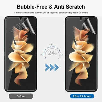 Pentru Samsung Galaxy Z Flip 4 5G Slim Full Cover TPU Moale Hidrogel Film Fata Spate Obiectiv Ecran de Protecție Pentru Samsung Z Flip 4
