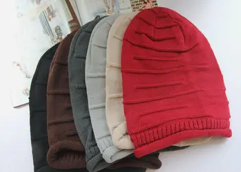 2022 Noi de Iarna Femei Pălărie de Moda Tricotate Pălării Pentru Bărbați Cald Căciuli Chelioși Pălărie Lungă Slouchy Beanie Colorate Chelioși Cap de Schi