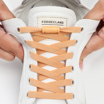 Nu Lega Șireturile pentru Adidasi Plat Elastic Tieless Șireturi Colorate Capsulă Catarama Șiret Întinde de Tenis Șireturi pentru Pantofi