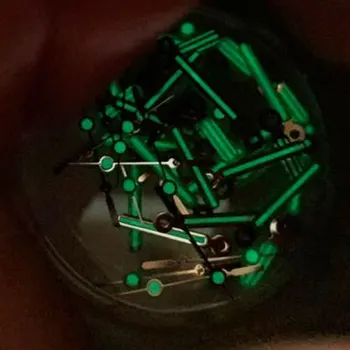 Accesorii ceas mâinile culoare blocarea 4 ace C3 verde luminos ceas acul Potrivit pentru NH35/NH36/4R/7S circulație