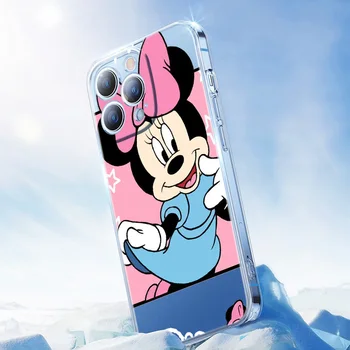 Drăguț desen Animat Mickey Mouse Telefon Caz Pentru Apple iPhone 14 13 12 11 Pro Max mini XS XR X 8 7 6S 6 5S Plus Capac Transparent