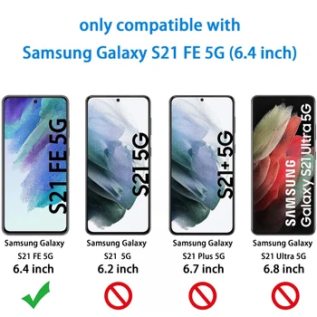 2/4buc 0,2 mm Sticlă Securizată Pentru Samsung Galaxy S21 FE 5G Ecran Protector de Sticlă de Film