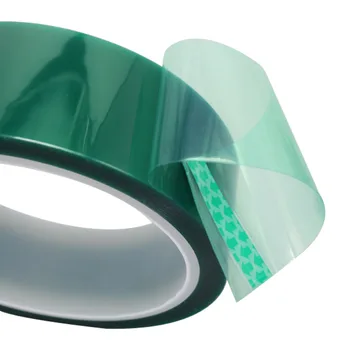 30M Verde Banda PET rezistente la Căldură de Înaltă Temperatură de Mascare Banda de Protectie pentru PCB Lipire Placare cu Izolație de Protecție