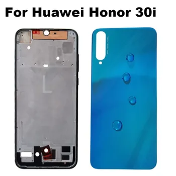 Pentru Huawei Honor 30i Mijloc, Rama Fata Rama Lcd Titularul de Metal Sasiu Spate Capac Baterie Geam Carcasa Ușa din Spate
