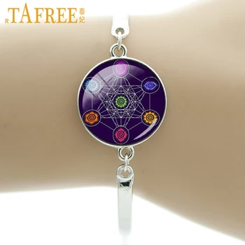 TAFREE Metatron cub bratara chakra energie cosmică centre de farmec bijuterii femei frumoase mandala Hinduism bratari T729