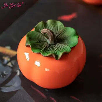 JIA-GUI LUO de Ceai din Ceramica Caddies curmal japonez cutie de ceai de fructe Uscate depozitare cutii Sigilate sticla Accesorii de Ceai Tieguanyin cadou D170