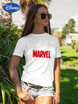 Marvel Tricou Femeie 2022 Noua Moda Mâneci Scurte Casual, Camasi Topuri Tee Livrare Rapida Îmbrăcăminte pentru Femei Rusia Transport Gratuit