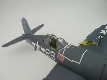 1:33 Scară NE F4U-1A Avioane de luptă DIY Artizanat Hârtie Model de Kit-Uri de Jucării realizate Manual DIY Model Militar