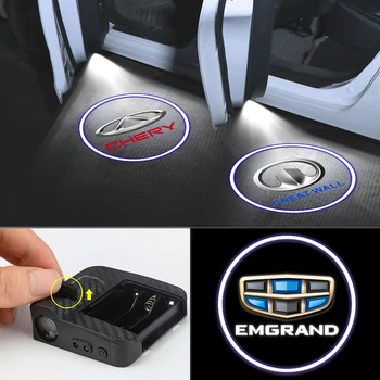 Masina Wireless LED Lumină de Întâmpinare Proiector Laser Logo Auto Semn pentru Jeep Compass Grand Cherokee, Wrangler Jk Xj Patriot Accesorii