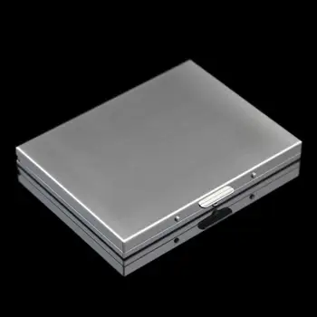 Metal Cutie de Țigară 9pcs Ambalaje Creative Ultra-subțire din Oțel Inoxidabil Cleme Pot Business Card Caseta de Multi Cutie