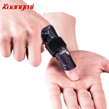 Kuangmi 1 Bucata Reglabil Degetul De Sprijin Manșon Protector Previne Prejudiciu Deget În Timpul Sport Bandaj Ameliorarea Durerii