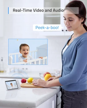 Eufy Video Baby Monitor Cameră Video de Securitate bebe Audio Rezolutie HD 720p 110° Protecție de Securitate cântec de Leagăn Player Viziune de Noapte