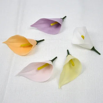 30 Buc/Cutie Creative Calla Lily Sapun Flori de Cap Îngroșat Petale DIY Nunta Buchet de Ziua Îndrăgostiților Cutie de Cadou Flori Decor