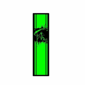 YJZT 3.8 CM*14.6 CM Reflectorizante Moartea CRANIU Verde Autocolant Auto Grim Reaper Decal 6-0674
