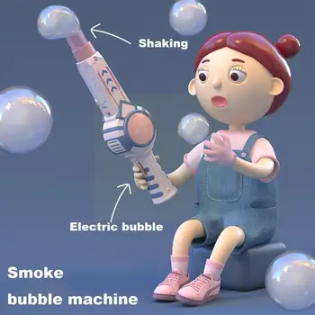 Fumul Magic Bubble Machine Baterie/baterie reîncărcabilă Accesorii de Nunta Atomizor Consumabile Automate Bubble Blower Pistol Electric S5e4