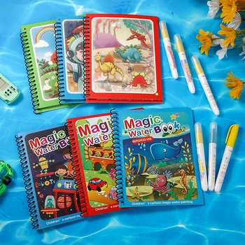 Apa Desen Carte De Magie Pentru Copii Jucarii Montessori Copilul Pictura Reutilizabile Pix Colorat Doodle Cărți De Ziua De Nastere Cadou De Crăciun
