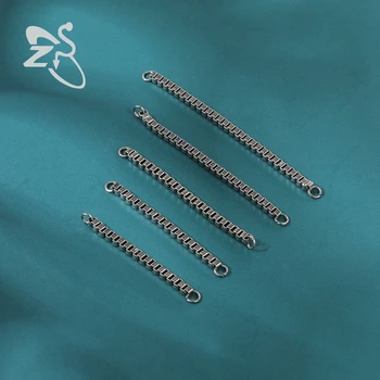 ZS 5-13pcs/Lot Oțel Inoxidabil Nară Piercing Set pentru Femei Fata de Argint Placat cu Nasul Dublu Lanț Nas Piercing Bijuterii