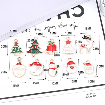 20buc/Lot Crăciun Ren Bell Mănuși Diy Design pentru a Face Bijuterii Cercei Bratara sau Colier Handmade Email Farmece