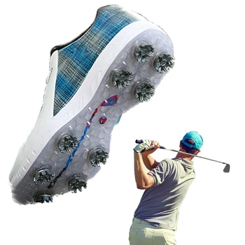 Impermeabil Golf Pantofi Barbati Lux de Golf, Adidasi pentru Bărbați Dimensiune 38-45 Piroane Pantofi Sport pentru jucătorii de Golf, Jogging, Mers pe jos Adidași