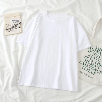 Femei T-shirt Cantareata Retro Simplu Print cu Maneci Scurte T-Shirt Vrac Femeie de Moda Bluze 2022 Streetwear y2k Haine Topuri Tricouri