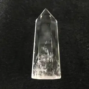 8-10cm Alb Cristal Singur Subliniat Coloana de Cristal Acasă Decorare Feng Shui Decor Alb Cristal Coloană de Cristal Hexagonal