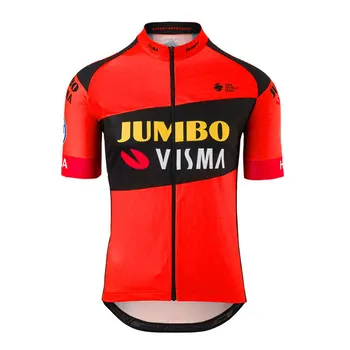 2022 JUMBO VISMA Ciclism Îmbrăcăminte Maneci Scurte Ropa Ciclismo Vara Jersey Ciclism Biciclete de Triatlon Tricou Uniformă Ciclism Tricouri