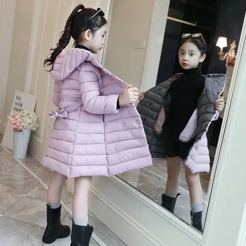 OLEKID 2022 Toamna Iarna Fete Hanorac cu Gluga coreean haine pentru Copii 4-11 Ani Sacou Lung pentru Fete Pentru Fete pentru Copii Îmbrăcăminte exterioară Cald Haina