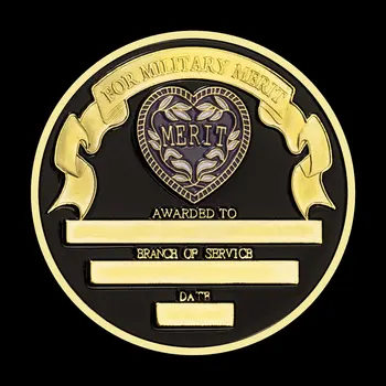 Violet Inima de Suveniruri Placat cu Aur de Monede George Washington Model de Colectie Medalia de Onoare Meritul Militar Monedă Comemorativă
