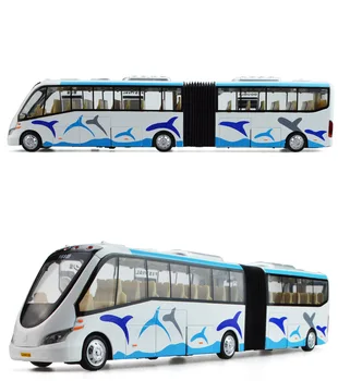 Dublu autobuz, mare simulare de autobuz de model,1:32 scară aliaj trage înapoi masini,metal mare mașină de jucărie,cadou, jucării,transport gratuit