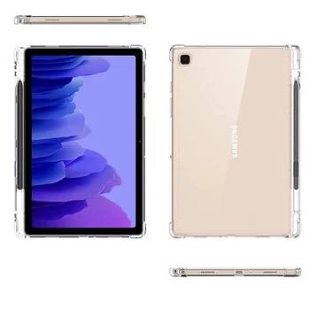 Tableta Caz pentru Samsung Galaxy Tab A7 10.4 2020 SM-T500/T505/T507 Creion Transparent, rezistent la Șocuri Slim Silicon Acoperă