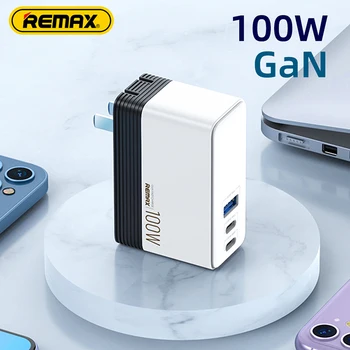 REMAX GaN 100W Incarcator USB de Tip C PD QC Încărcător Rapid cu Quick Charge 3.0 2.0 USB Încărcător de Telefon Pentru Laptop MacBook Smartphone