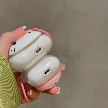 Sanrio Hello Kitty Melodia Mea AirPods 3 Caz AirPods 2 Capac Caz AirPods Pro Caz IPhone Căști Accesorii Aer Pod Caz Clar