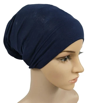 1buc Feminin Capota Întinde Cap Turban Modal Interior Hijab Capace Pălărie de Susținere Capac pentru Tub Musulman Moale