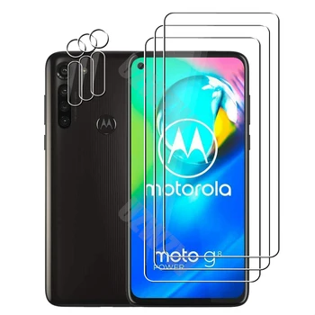 Pentru Motorola Moto G8 Putere de Lentilă aparat de Fotografiat de Film și de Protecție de Telefon Temperat Pahar Ecran Protector