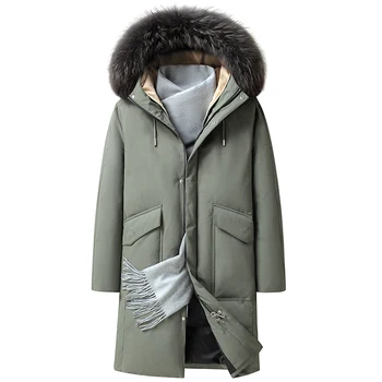 2022 iarna stil Bărbați de înaltă calitate Alb Rață Jos haina cald în Jos Jachete casual Barbati îngroșa Geaca de iarna, marimea M-3XL