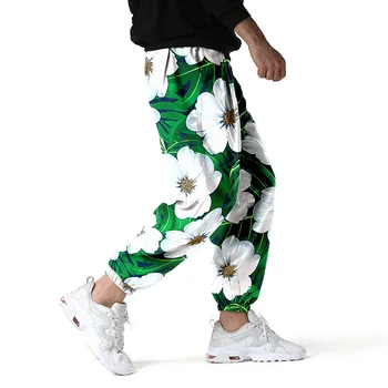 Elegant Florale De Imprimare Jogging Pantaloni Barbati 2022 Brand Nou Hip-Hop Sport Jogging Pantaloni Barbati Harajuku Streetwear Boho Pantaloni De Trening