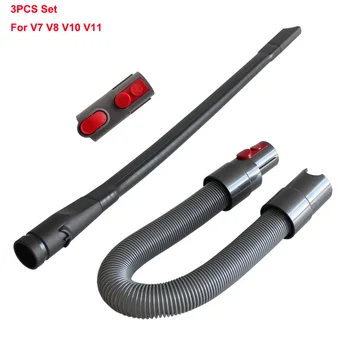 3pcs Set de Piese de schimb Aspirator Accesorii Stretchable Adaptor de Furtun de Aspirație Cap Plat de Aspirație pentru Dyson V7 V8 V10 V11