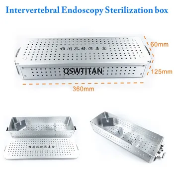 Dezinfectarea Cutie de Aliaj de Aluminiu Cutie Dentare, Sterilizare Tava de Caz pentru Intervertebral Endoscopie Casetă