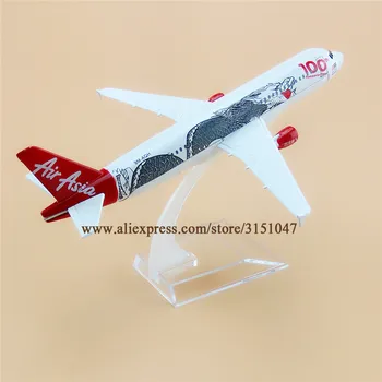 16cm Air Asia 100 de Dragon A320 Airbus 320 Airways companiile Aeriene din Aliaj de Metal de Avion Avionul Model de turnat sub presiune Aeronave