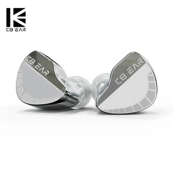 KBEAR Qinglong PU+PEEK Dublu-strat Compozit Diafragma IEM Metal CNC Cască 2Pin HiFi cu Fir Căști Muzică Vocală Rula Earbud