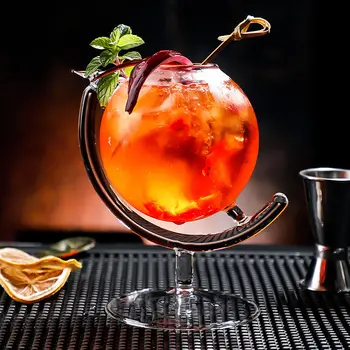 Creative Cocktail Glob De Sticlă De Formă Înclinată Martini Cana Clar Reutilizabile Paharul De Vin Sărbătoare Specială Drinkware