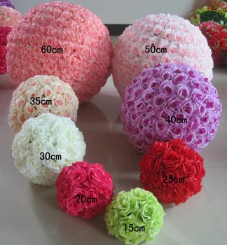 Mătase Saruta Flori de Trandafir Minge de Vânzare pentru Petrecerea de Nunta de Decorare U Alege Culoarea Artificiale Decorative Nunta Tablehome Decore