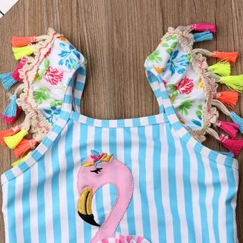 Copii Pentru Copii Copilul Fete Flamingo De Desene Animate, Costume De Baie O Piesa De Costume De Baie Costum De Baie Vara Beachwear Monokini