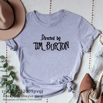 Regizat De Tim Burton T-shirt Femei Harajuku Vara Scrisoare de Imprimare Clasic Tricou Casual cu Maneci Scurte O-neck T-shirt Femei
