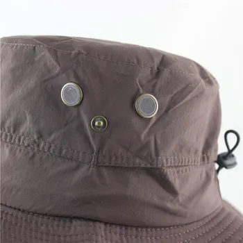 CAMOLAND Impermeabil Boonie Hat Pentru Femei Barbati Vara Protecție UV Palarie de Soare iute Uscat Safari Șapcă de Pescuit de Plasă Respirabil Plajă Capac