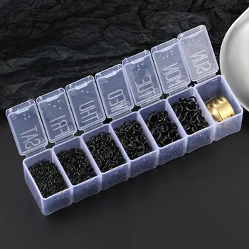3 4 5 6 7 8 mm din Oțel Inoxidabil Negru Deschis Sari Inele Inele Despicate Conectori Cutie Pentru DIYJewelry Face Colier Artizanat Accesorii