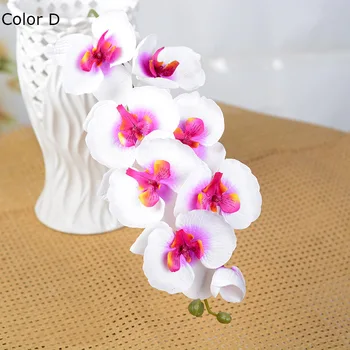 1BUC White Orchid ramuri de Flori Artificiale pentru petrecerea de nunta de Decorare orhidee flori ieftine
