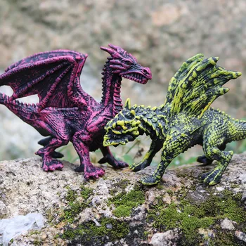 Oenux Mic Sălbatic Magic Chineză Dragon Smaug Cifrele de Acțiune Realiste Figurine din Pvc de Înaltă Calitate de Educație Jucărie pentru Copii X-mas Cadou