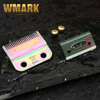 Profesionale WMARK 2-Gaura de Tuns cu Lama de culoare curcubeu de culoare argintie culoare aurie înlocuiți lama W-2 pentru tuns profesionale